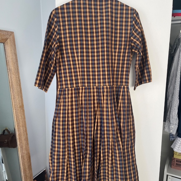 TOAST Unique Collar Dress with Pockets - USA womens 8 (UK12) - Picture 7 of 9